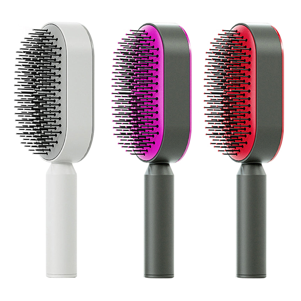 Self-Cleaning Detangling Hair Brush with Air Cushion Massager