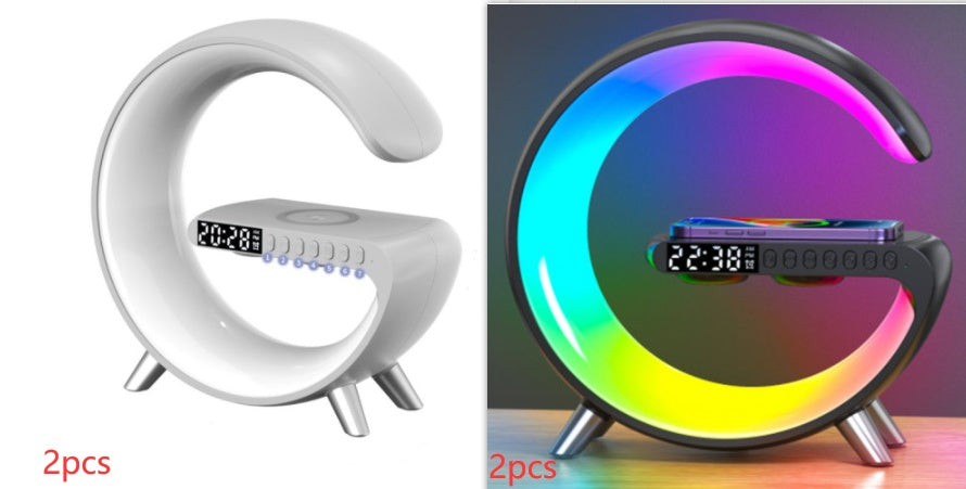 G-Shaped Smart LED Lamp with 15W Wireless Charger & Speaker